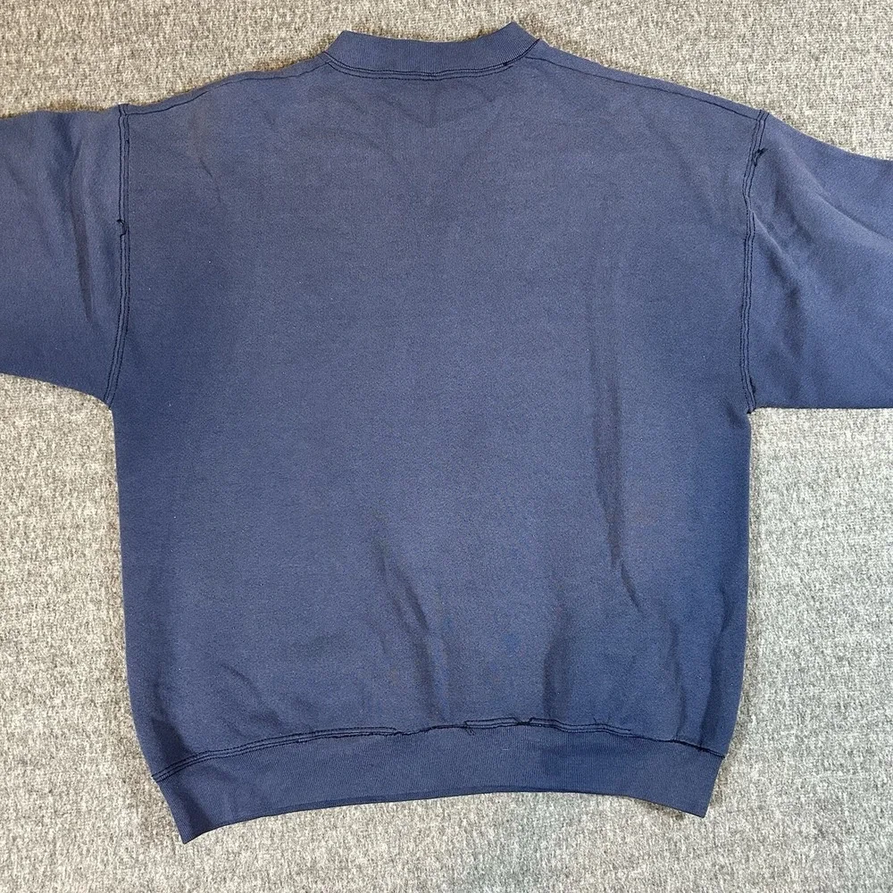 Vintage 1994 Chesapeake Bay Mens XL Blue Graphic Logo Sweatshirt Long Sleeve USA - Picture 7 of 11